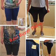 Bamboo Fiber Leggings Pants - Mid-Calf Lightweight Comfort