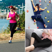 Bamboo Fiber Leggings Pants - Mid-Calf Lightweight Comfort