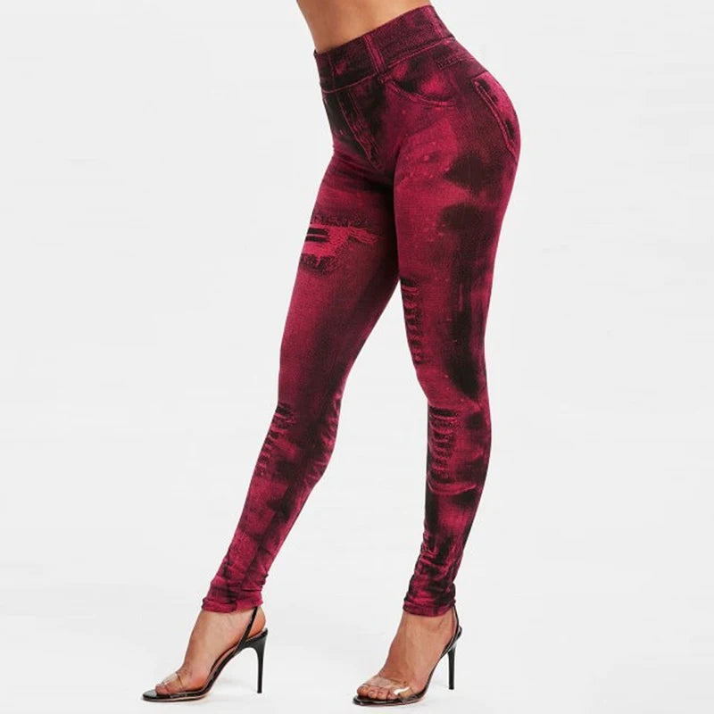DenimCurve Faux Jean Legging