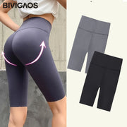 BIVIGAOS Nylon Biker Shorts - High Waist Versatile