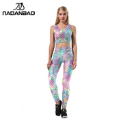MermaidGlow Scale Print Legging