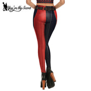 RebelSplit Geometric Leather Legging