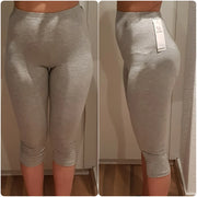 Bamboo Fiber Leggings Pants - Mid-Calf Lightweight Comfort