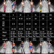 3D Digital Blue Galaxy Leggings - Cosmic Print Activewear