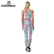 MermaidGlow Scale Print Legging