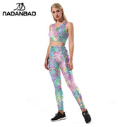 MermaidGlow Scale Print Legging