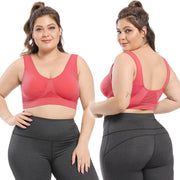 Big Size Seamless Sports Bra - Wire-Free Push Up Padded