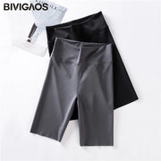 BIVIGAOS Nylon Biker Shorts - High Waist Versatile