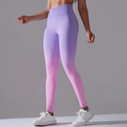 Breathable Ombre Nylon Fitness Leggings - Premium Yoga Pants