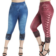 CapriDenim 3D Print Legging