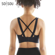 Sexy Sports Bra - Nylon Spandex Buckle Closure