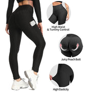 Ankle-Length Breathable Fitness Leggings - Chemical-Free Activewear