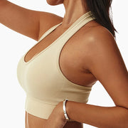 Sfisoft Women Push Up Sports Bra - Nylon Breathable Support