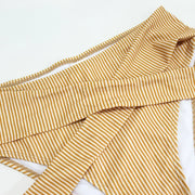 StripeBloom Bikini Set