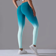 Breathable Ombre Nylon Fitness Leggings - Premium Yoga Pants