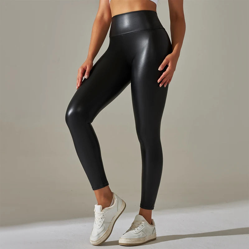 LuxeStretch PU Leather Legging