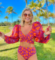 BareShoulder Bikini Set