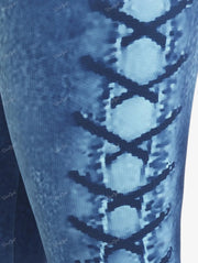 CapriDenim 3D Print Legging