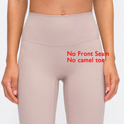 Casual Plain Workout Leggings - Lightweight Nylon Yoga