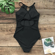 CrossBack Solid One Piece Swimsuit